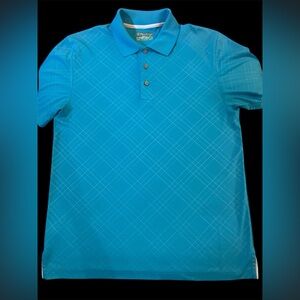 Men's Turquoise Blue Large Polo Short Sleeve shirt